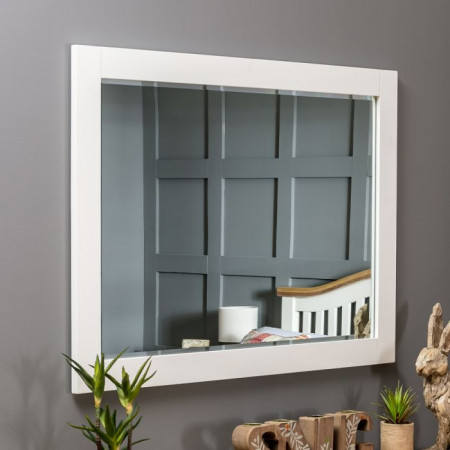 White : Khung Gương Gỗ Sồi 70 x 90cm